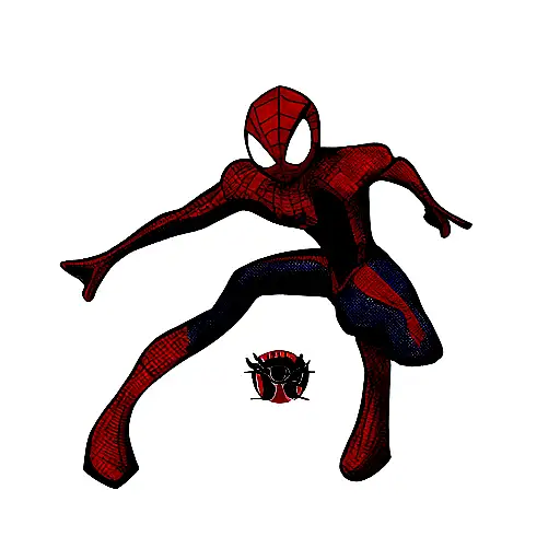 miles morales Spiderman logo  tattoo design idea