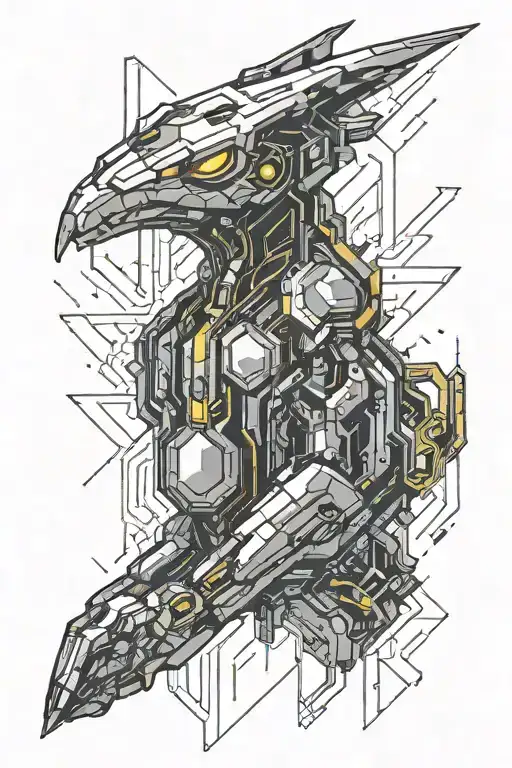 cyberpunk 2077 Cyberware implants tattoo design idea