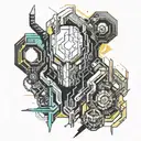 cyberpunk 2077 abstract tattoo tattoo design idea