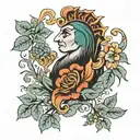 italian roman, calabrian tattoo design idea