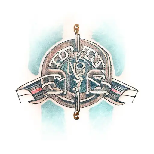 word "Fuete " in old English font. with chain link  tattoo design idea