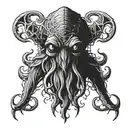 cthulhu head tattoo design idea