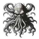 cthulhu head tattoo design idea