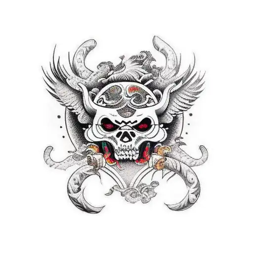 cuervo, gercho,maestro, runas, vikingo, universo tattoo design idea