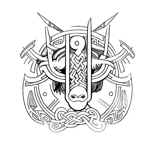 runa vikinga de ragnar, énfasis en el nombre GERMÁN PRADO SALGADO, EL DOCENTE DE TELESECUNDARIA tattoo design idea