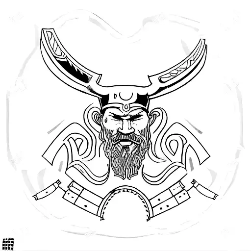 runa vikinga de ragnar con un cuervo, énfasis en el nombre GERMÁN PRADO SALGADO, EL DOCENTE DE TELESECUNDARIA tattoo design idea