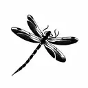 Dragonfly and rose tattoo design idea