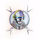 daft punk tattoo design idea