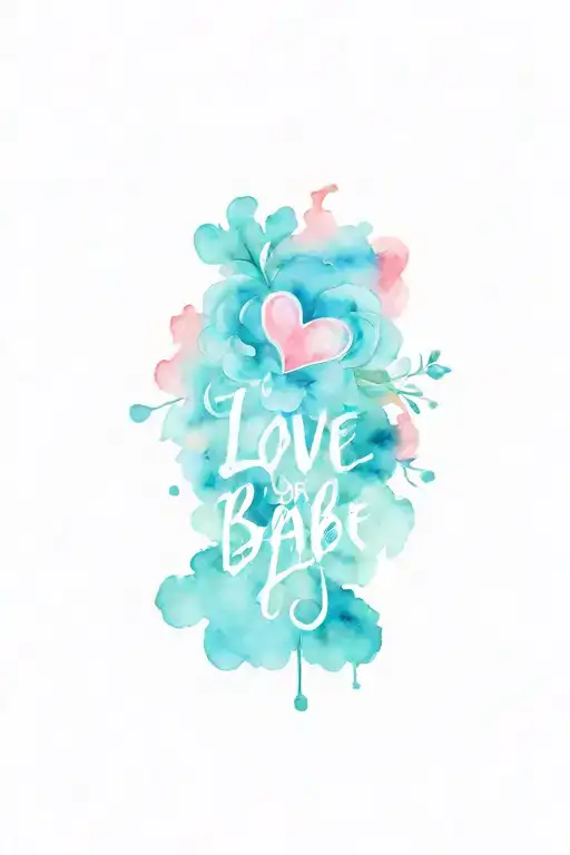 A page stating I love you babe and a hinge  tattoo design idea