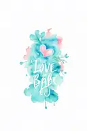 A page stating I love you babe and a hinge  tattoo design idea