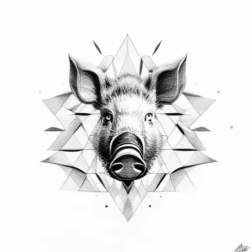 boar tattoo design idea