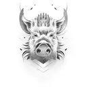 boar tattoo design idea