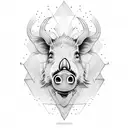 boar tattoo design idea