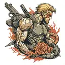 metal gear solid tattoo design idea