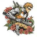 metal gear solid tattoo design idea