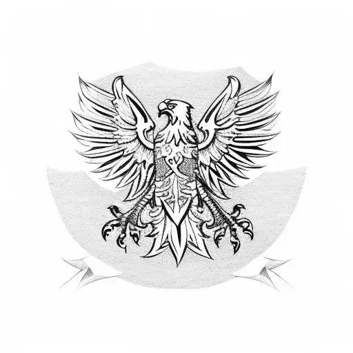 Polish eagle tattoo design idea