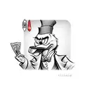 scrooge mcduck casino tattoo design idea