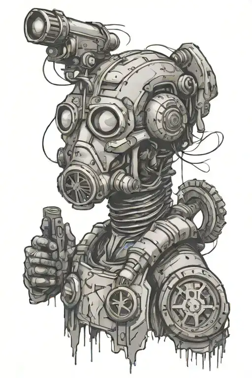 fallout and borderlands tattoo design idea