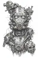 fallout and borderlands tattoo design idea