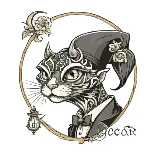 Oscar date tattoo design idea