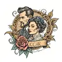 Oscar date tattoo design idea