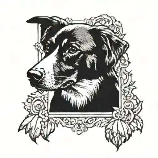 my  pet dog tattoo design idea