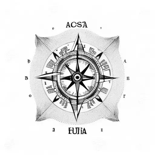 tattoo on the left hand with two lines with a compass map of Romania tattoo design idea
