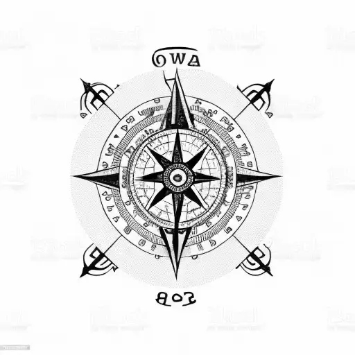 tattoo on the left hand with two lines with a compass map of Romania tattoo design idea