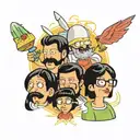 bob's burgers tattoo design idea
