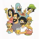 bob's burgers tattoo design idea