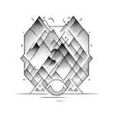 Sand dune tattoo design idea