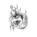 with pain comes strength tattoo design idea