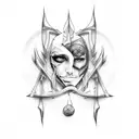 with pain comes strength tattoo design idea