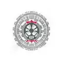 Star Wars Rebel Alliance symbol symbol with flowers tattoo design idea