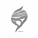 currents by tame impala tattoo design idea