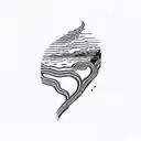 currents by tame impala tattoo design idea