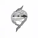 currents by tame impala tattoo design idea