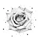 A rose bush forming the constellation of scorpio tattoo design idea