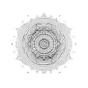 Mandala with dmt patterns tattoo design idea