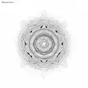 Mandala with dmt patterns tattoo design idea