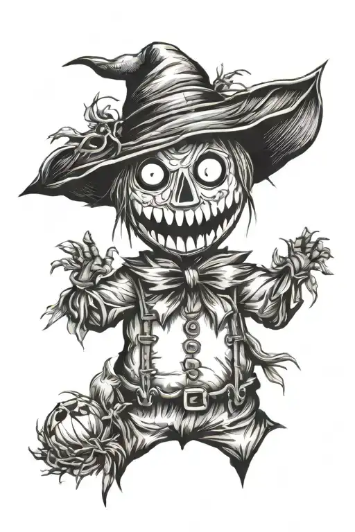 scarecrow tattoo design idea