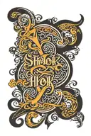 shlok name hidden in design tattoo design idea