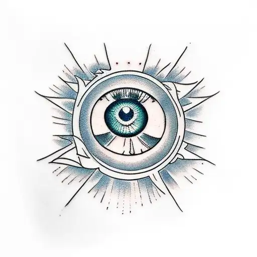 Evil Eye - Tattoo Design Ideas - BlackInk AI