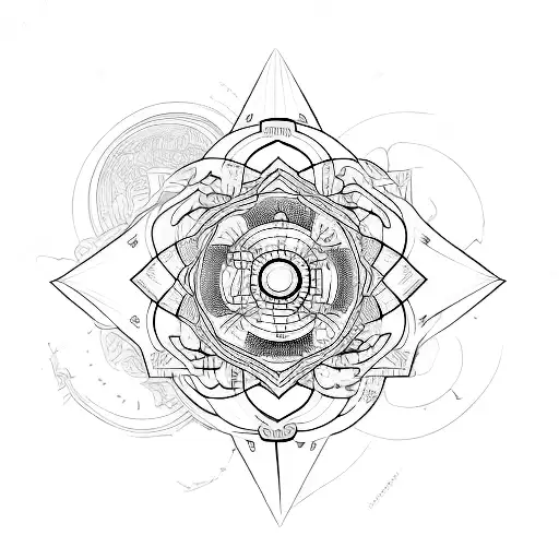 universum tattoo design idea
