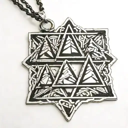 vanknut pendant 3 triangles tattoo design idea