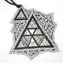 vanknut pendant 3 triangles tattoo design idea