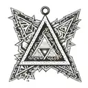 vanknut pendant 3 triangles tattoo design idea