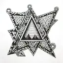 vanknut pendant 3 triangles tattoo design idea