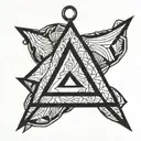 vanknut pendant 3 triangles tattoo design idea