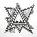 vanknut pendant 3 triangles tattoo design idea